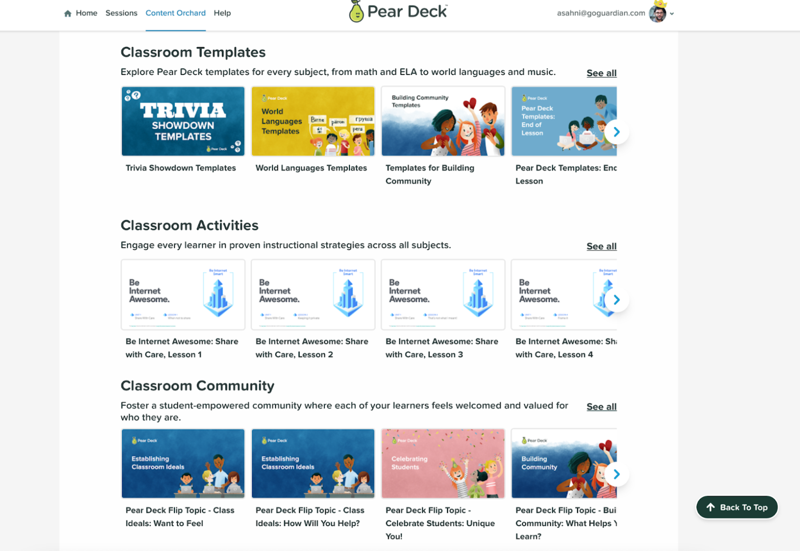 Picking Decks Is Easier Than Ever With the Improved Pear Deck Content